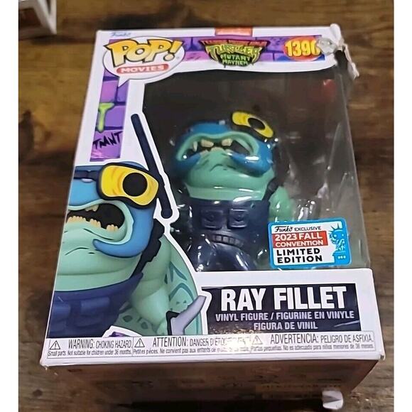 Funko Pop! TMNT- Ray Fillet #1390 Vinyl Figure 2023 LIMITED edition NEW - Picture 4 of 4